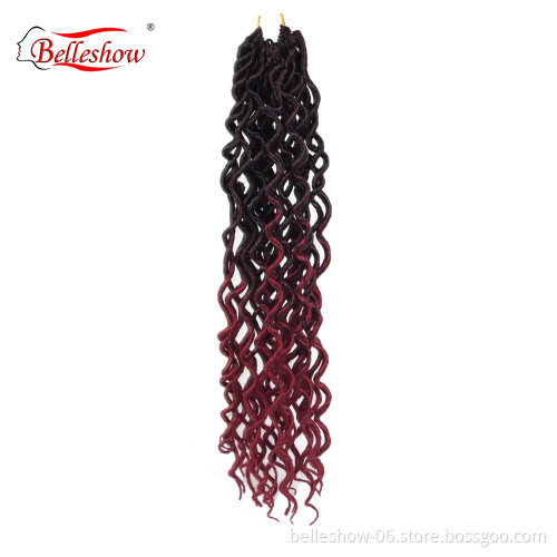 Hot sell sister twist dread faux locs soft faux locs  curly soft faux locs
